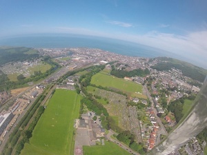 View looking over Aberystwyth