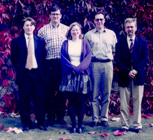 Photo showing John McCardle, George Coghill, Suzy Shipman, John Hunt, and Mark Lee